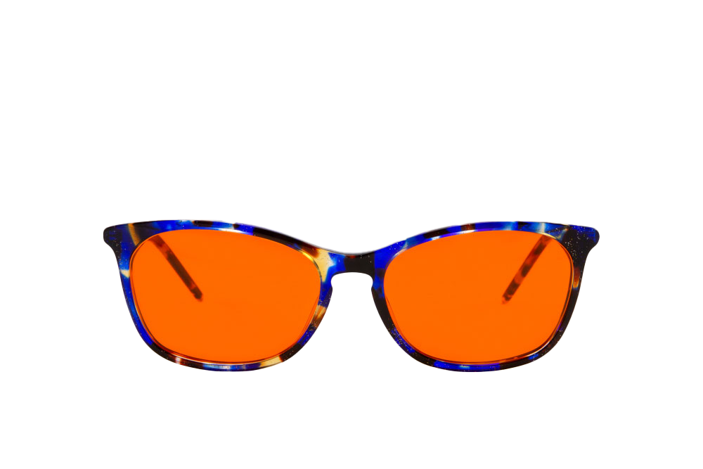 Galaxy Blue Light Blocking Glasses Front View