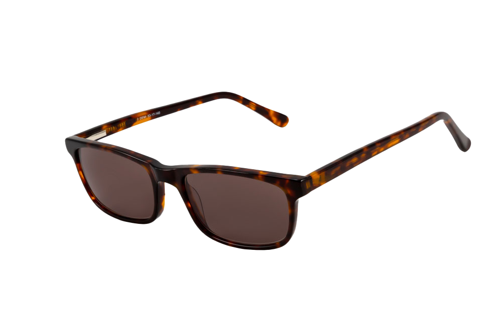 Tortoise Shell Sunglasses Prescription (Brown) Angled View